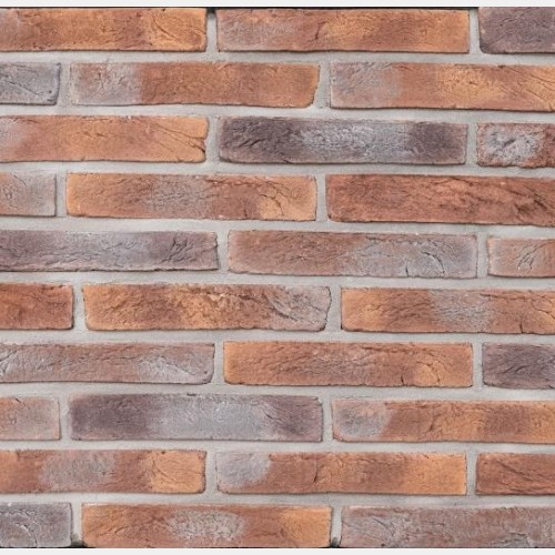 Плитка Лонг Форд 30 Красно-коричневый с черными вставками, Loft Brick